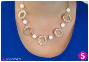 Paparazzi Necklace ~ Looking the Part - White