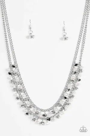 Paparazzi Necklace ~ Majestic Marinas - White