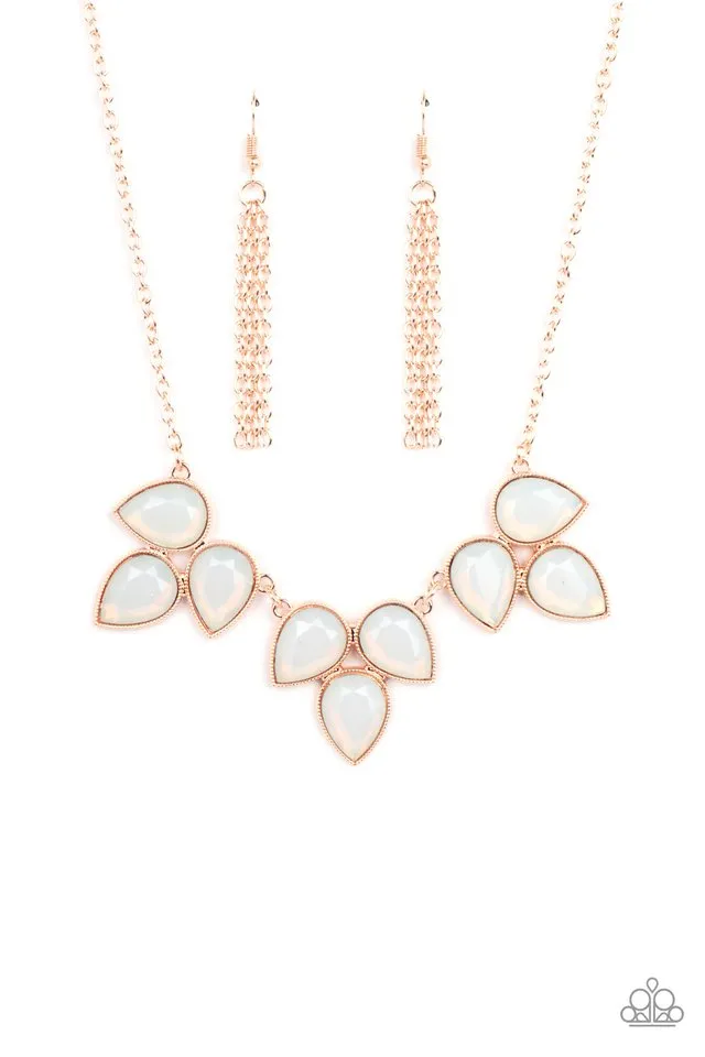 Paparazzi Necklace ~ Prairie Fairytale - Rose Gold