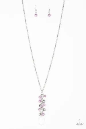 Paparazzi Necklace ~ Teardrop Serenity - Purple