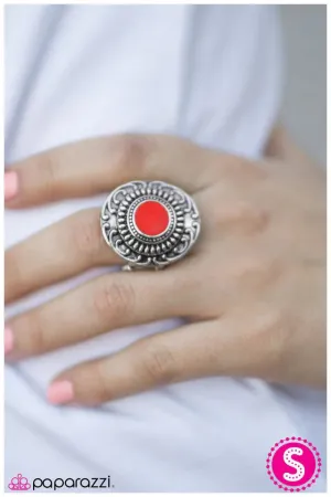 Paparazzi Ring ~ Just Smile and Wave - Red