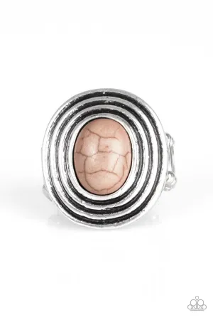 Paparazzi Ring ~ Spiraling Sands - Brown