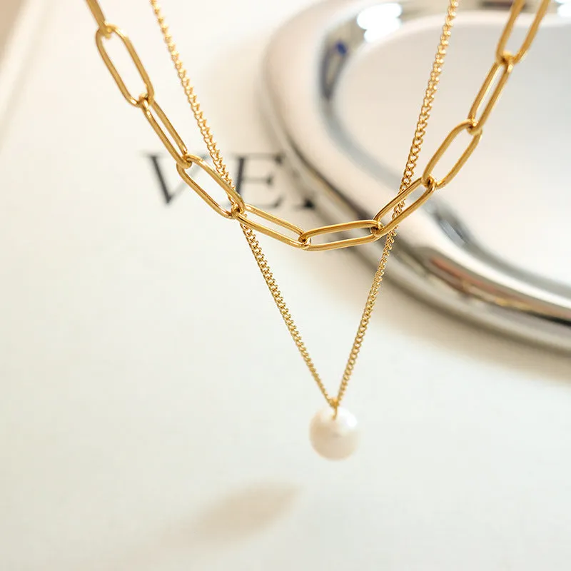 Pearl of Grace and Gold Chain