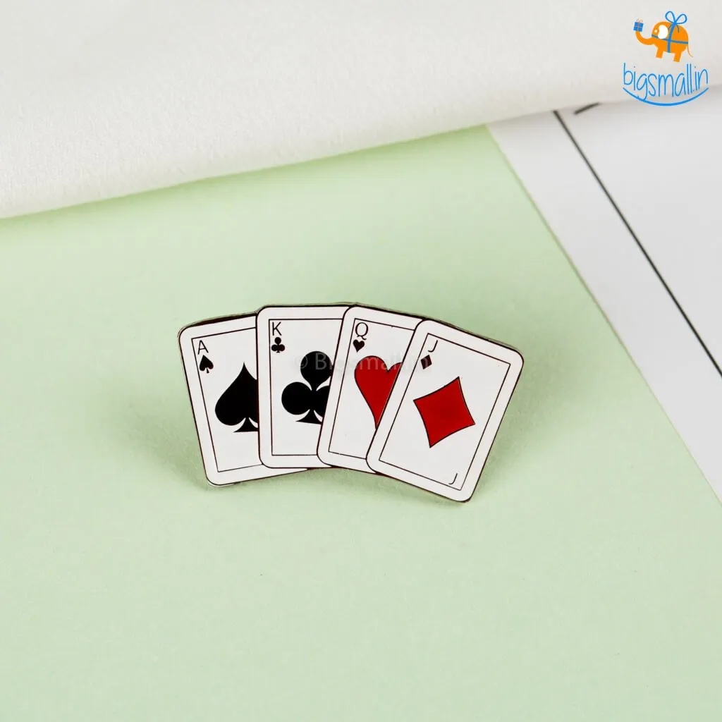 Playing Cards Lapel Pin