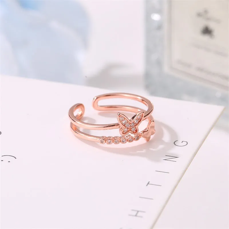 R612 - Elegant Butterfly Ring