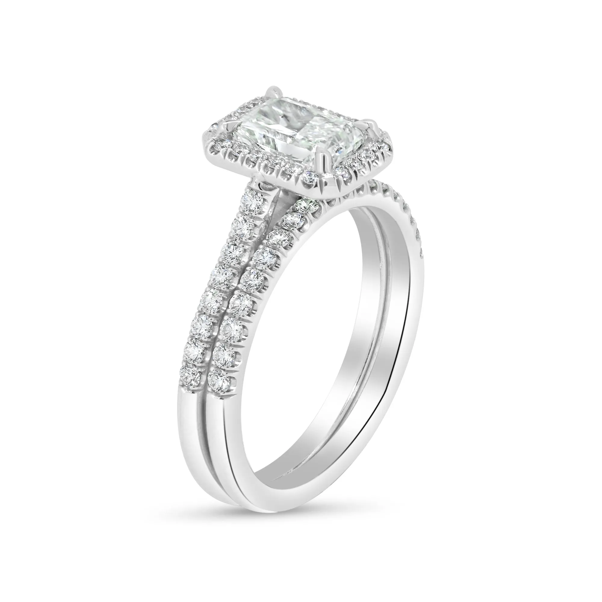 Radiant Halo Diamond Ring