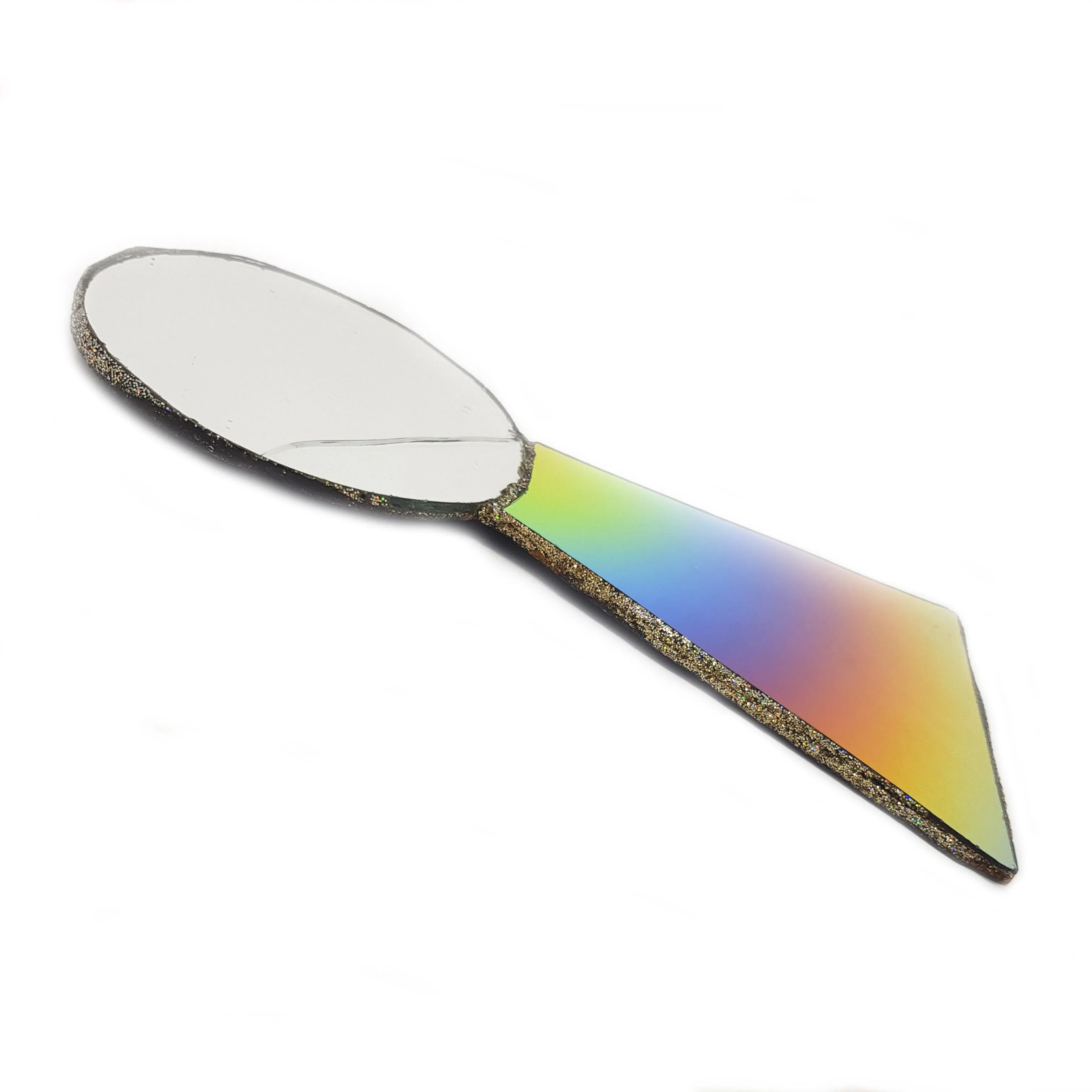 RAINBOW MIRROR KEYHOLE BROOCH - THRU THE KEYHOLE, 2002