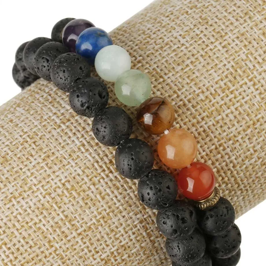 Rosary Beads Healing Buddhist Chakra Bracelets