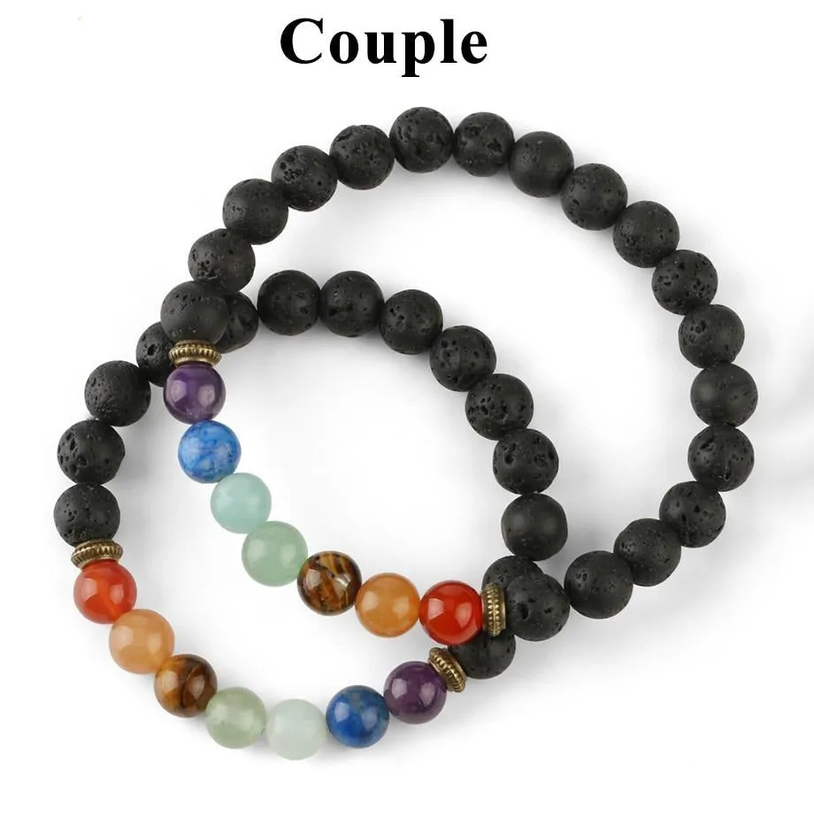 Rosary Beads Healing Buddhist Chakra Bracelets