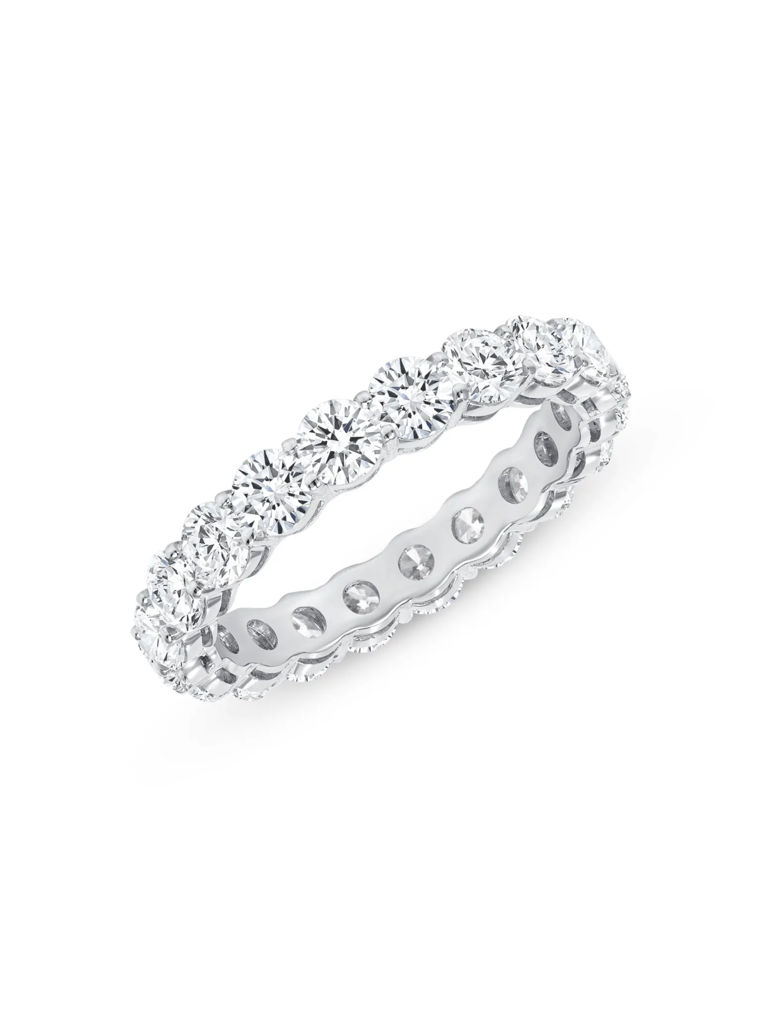 Round Diamond Eternity Band 14K