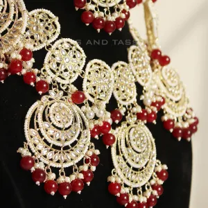 Ruby Kundan Set