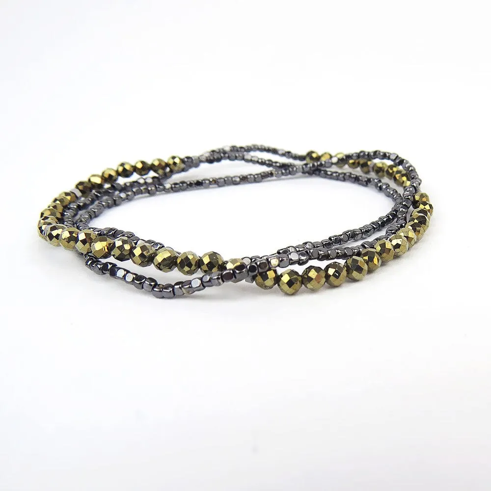 Scout Delicate Pyrite Stone Wrap