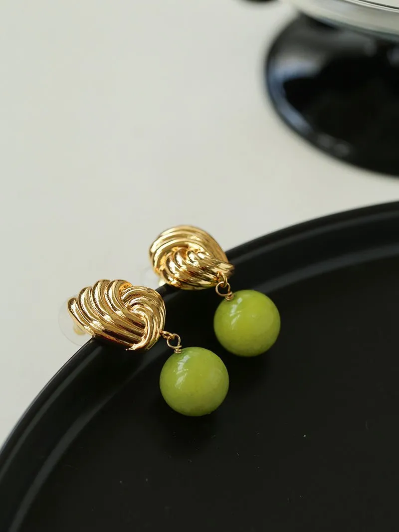 Small Fresh Gemstone Drop Earrings