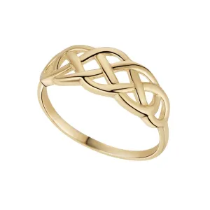 Solvar 10 Karat Gold Celtic Knot Band