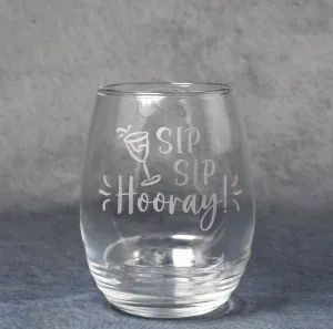 Stemless Rings Wine Glass