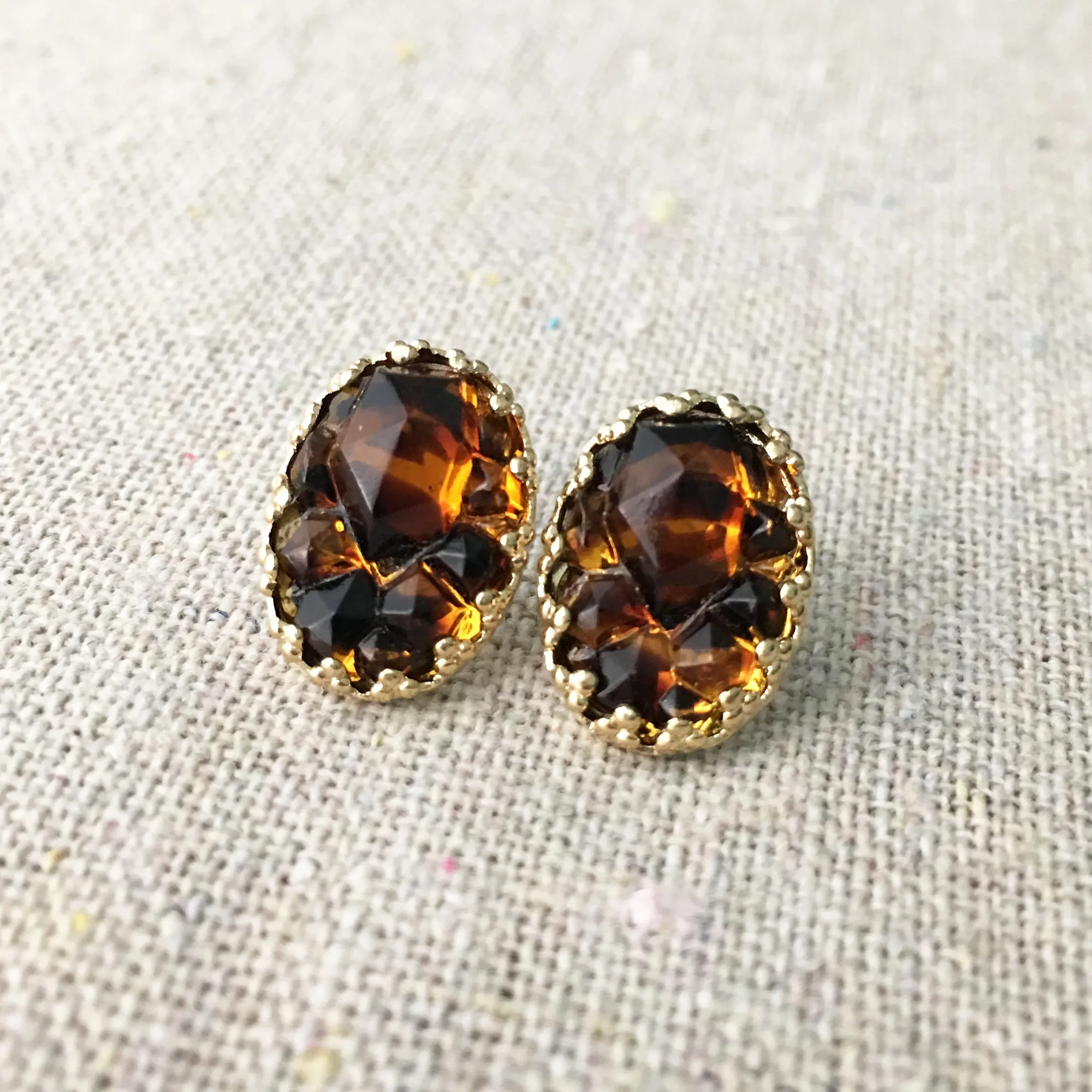 Tortoise Post Earrings