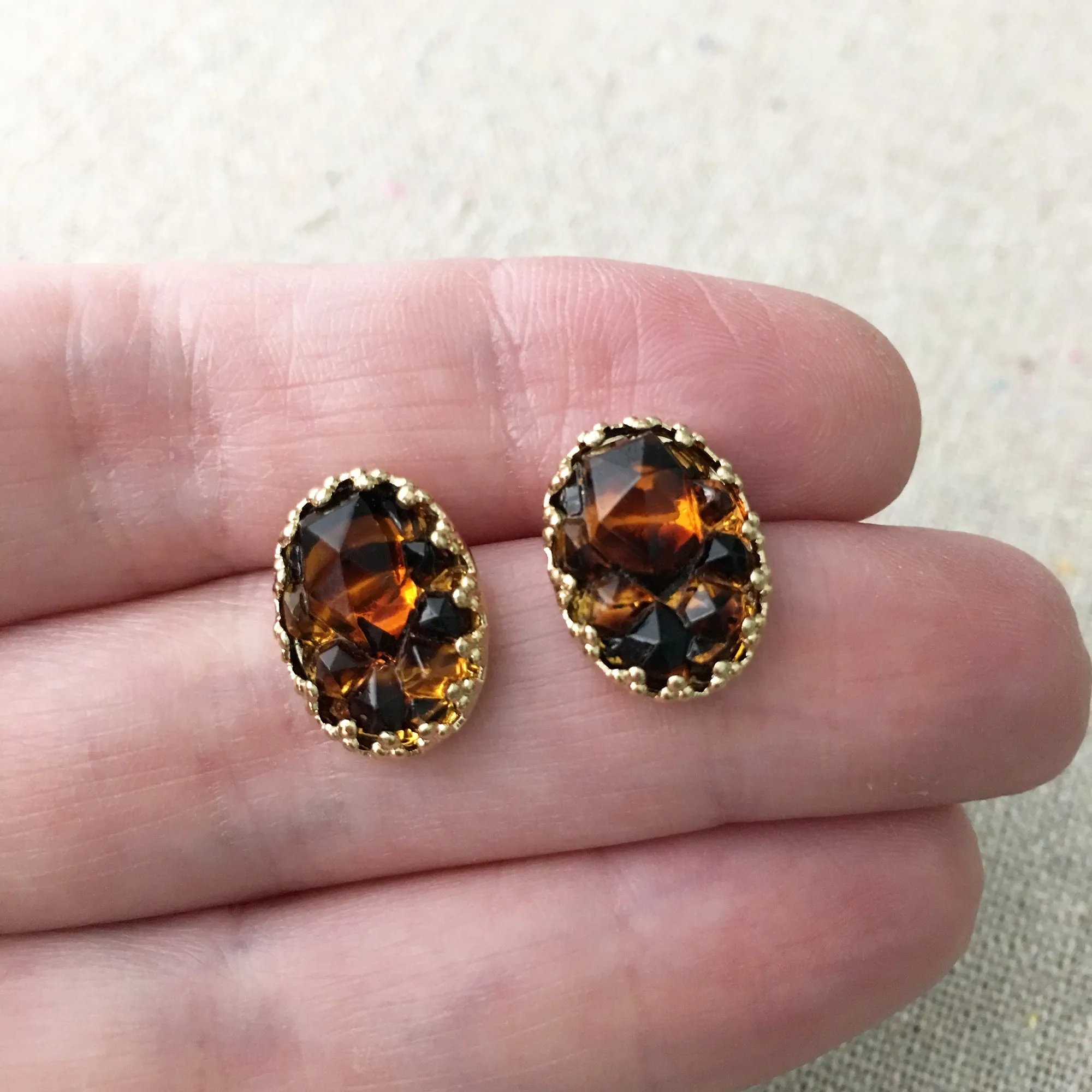 Tortoise Post Earrings