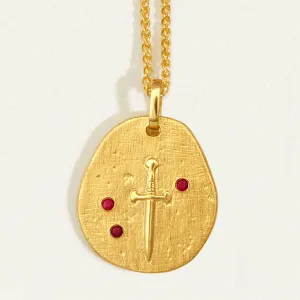 Valor Necklace Ruby - Gold