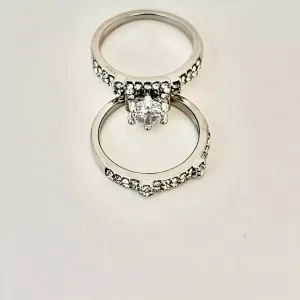 Vintage Elegant Rings, 2 Pieces/Set