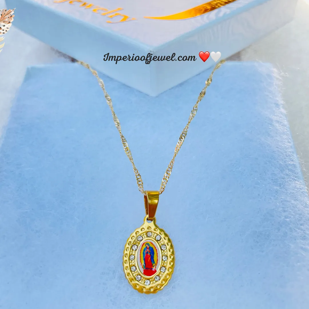 Virgin Mary necklace,charms,gifts,gold #0053GPN-53